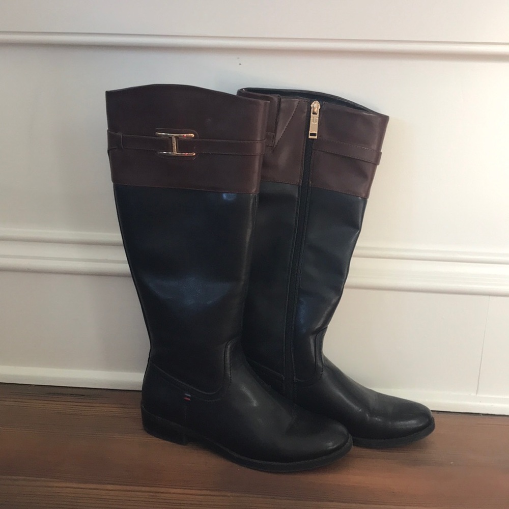 Tommy Hilfiger Two-Tone Riding Boot
